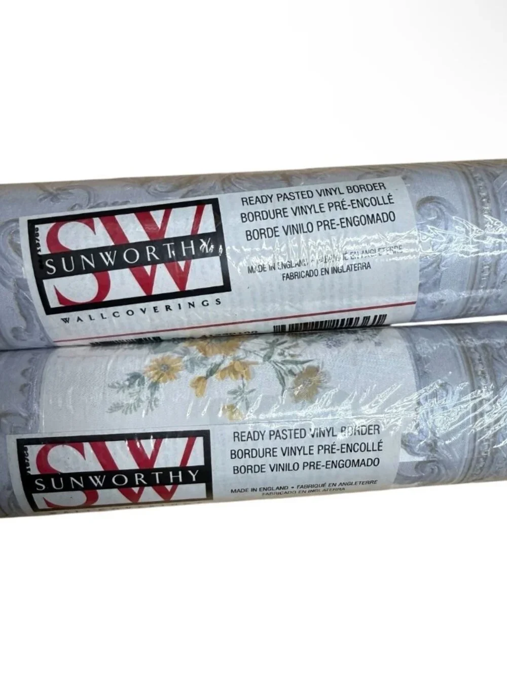Sunworthy Vintage Wallpaper Border 2 Rolls Baroque French Floral 41228100 NEW